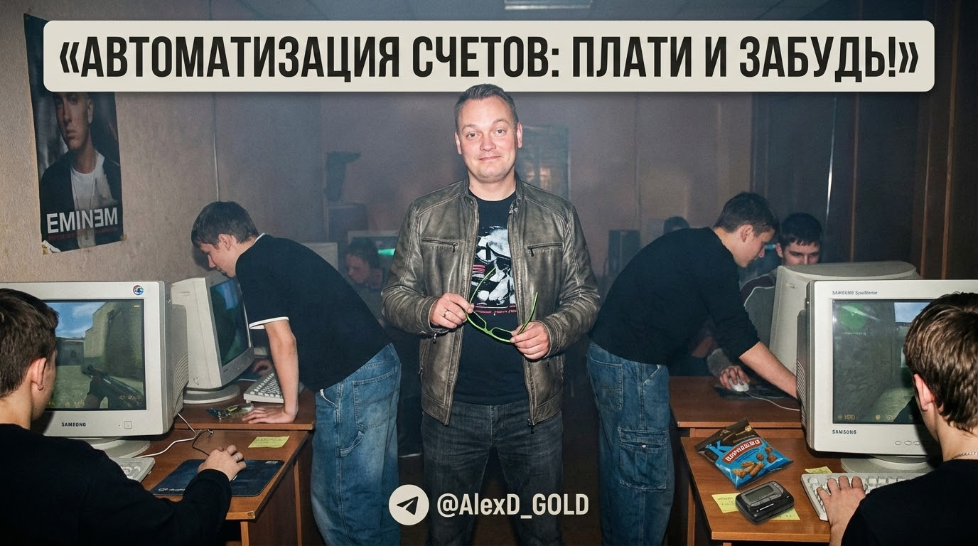 На изображении показана оптимизация процесса оплаты счетов, которая исключает необходимость ручных напоминаний и ошибок.