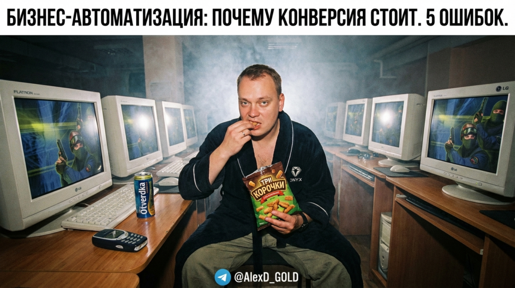 Изображение демонстрирует преграды на пути роста конверсии, возникающие из-за неверной автоматизации бизнес-процессов.