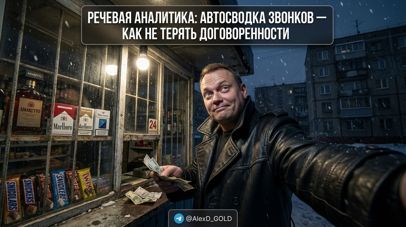 Система речевой аналитики автоматически сводит данные звонков, чтобы помочь пользователю не упустить важные договоренности.