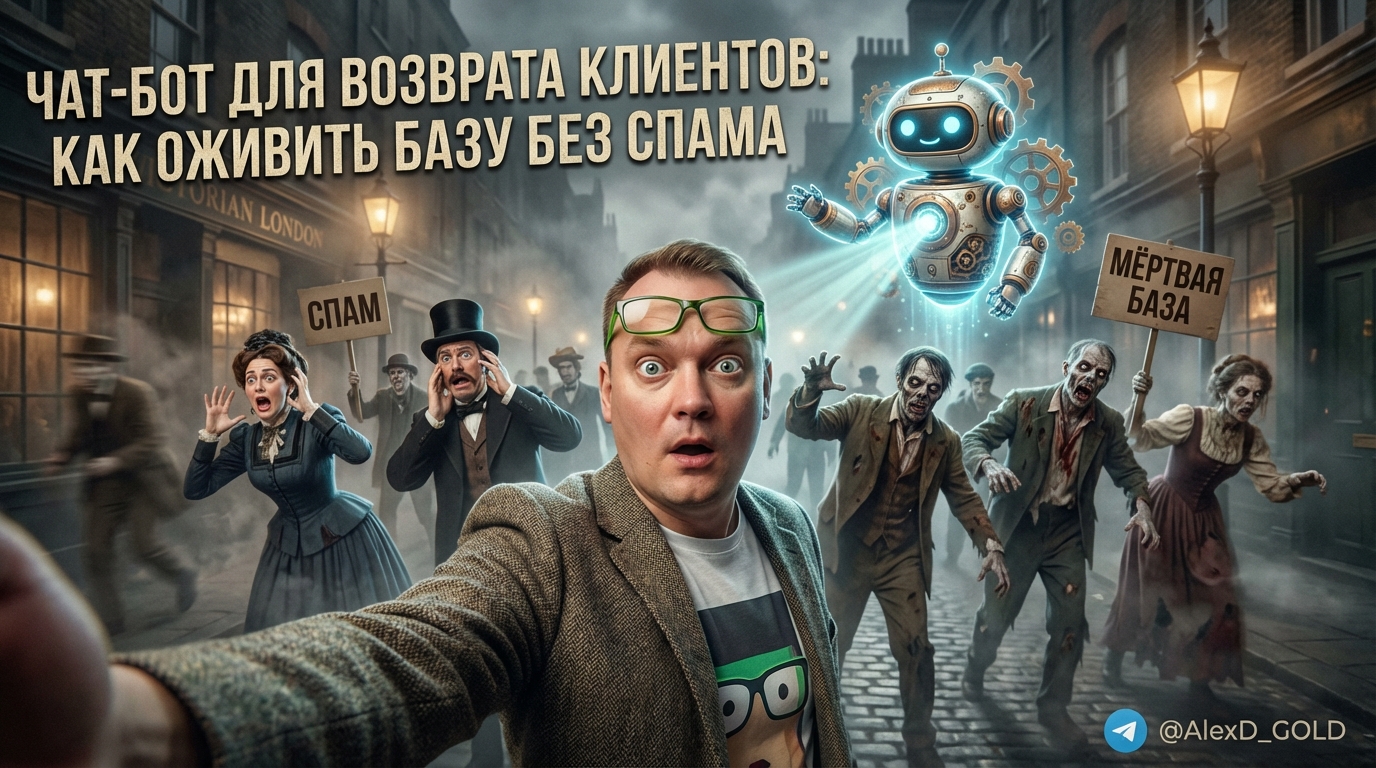 Чат-бот помогает вернуть клиентов и оживить базу, предлагая ценное общение без навязчивого спама.