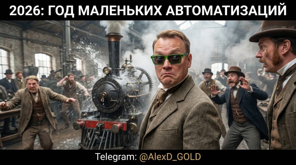 Иллюстрация к статье о маленьких автоматизациях в 2026 году.