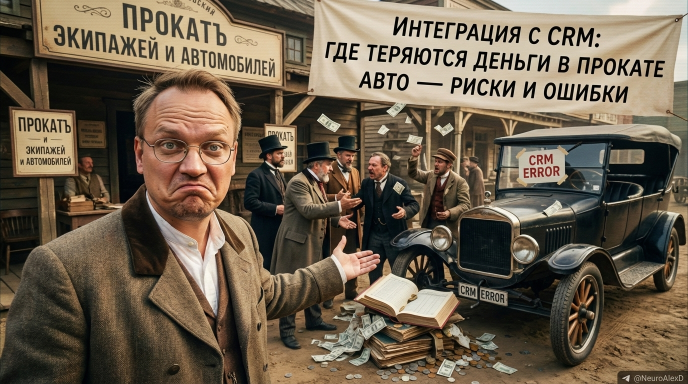 Интеграция с CRM и риски проката автомобилей
