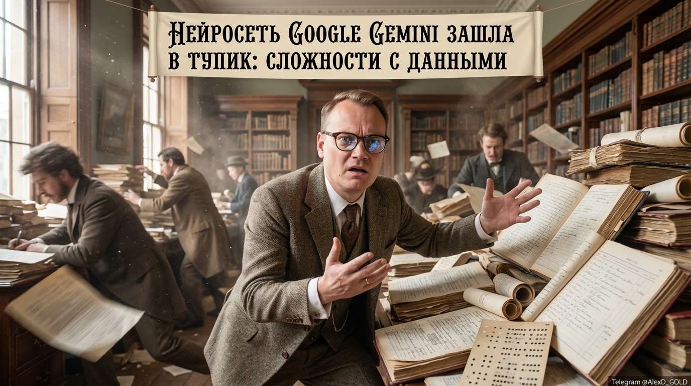 Нейросеть Google Gemini сталкивается с трудностями в обработке данных