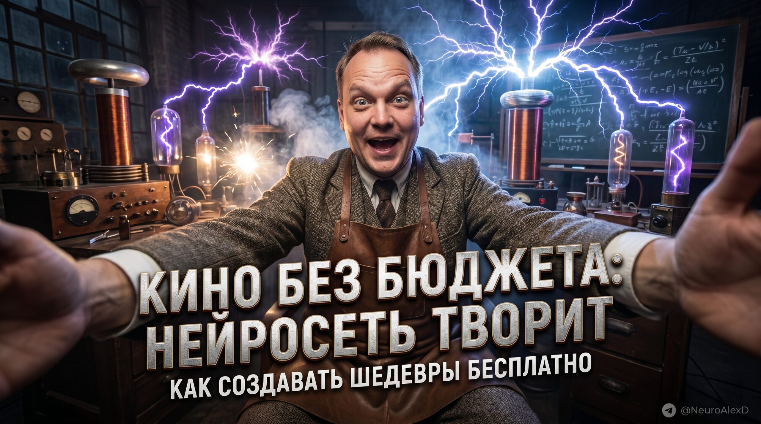 Реалистичный кинематографичный портрет, созданный бесплатной нейросетью