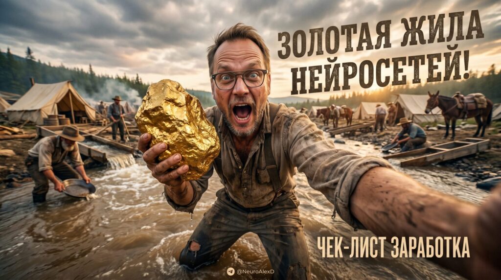 Чек-лист для освоения нейросетей и заработка на ИИ-инструментах
