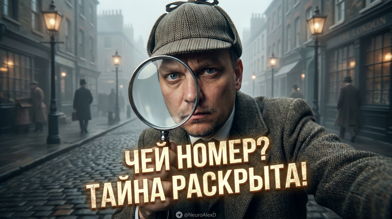 Смартфон с открытым приложением для определения неизвестного номера телефона и поиска владельца