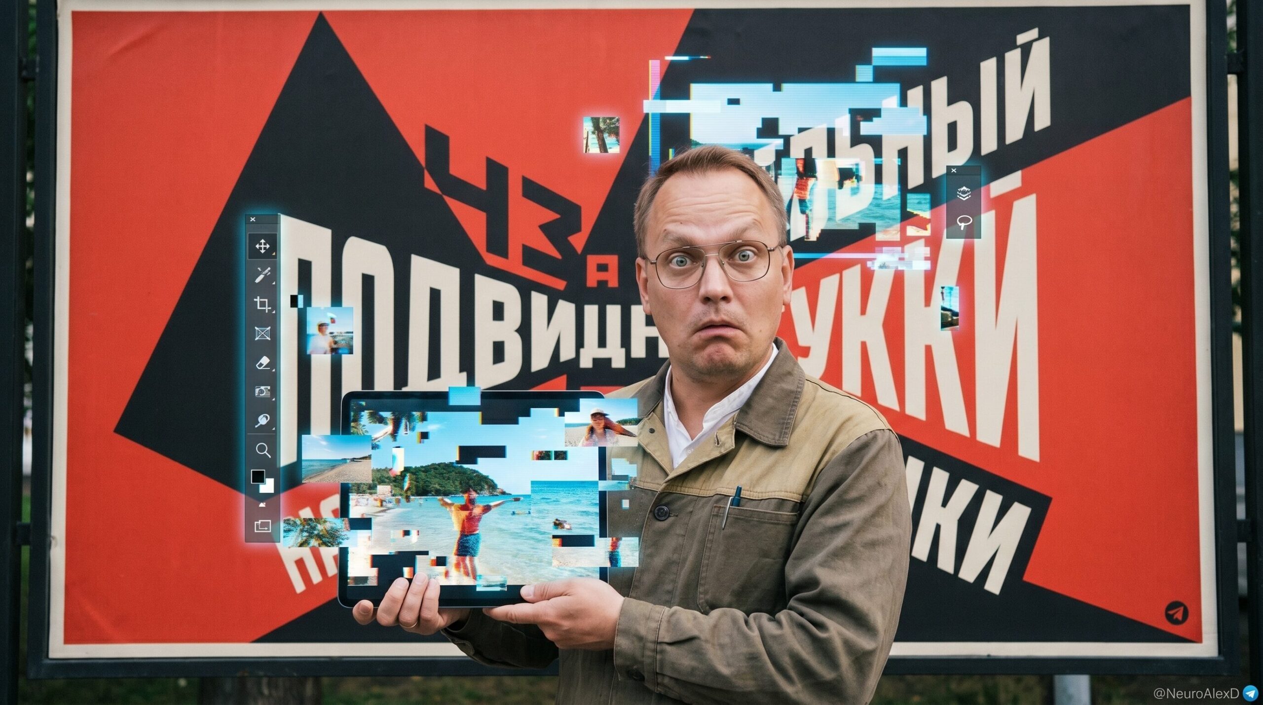 Пример улучшения качества фотографии из отпуска онлайн