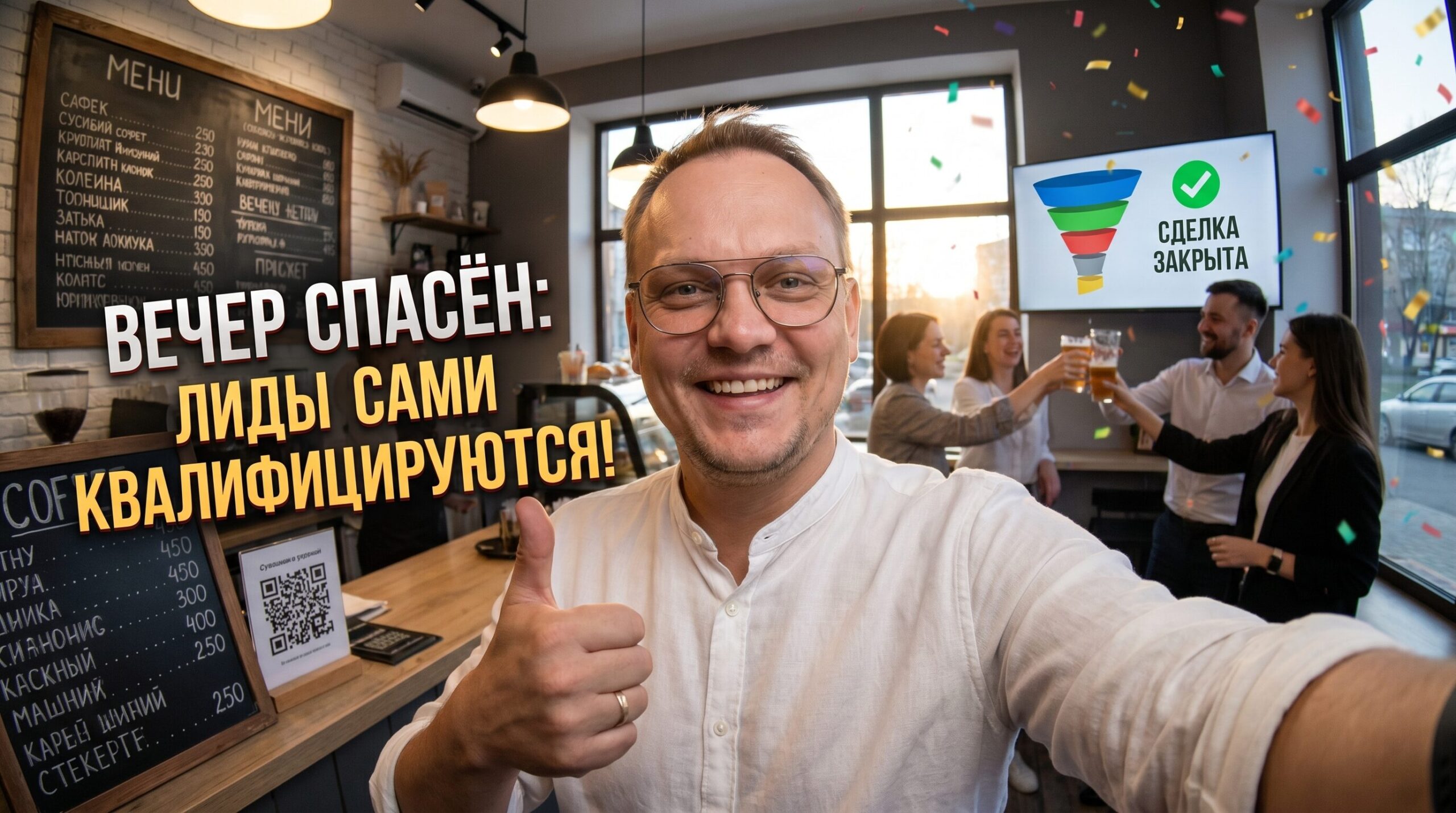 Схема обработки лидов и работы квалификатора для экономии времени менеджера