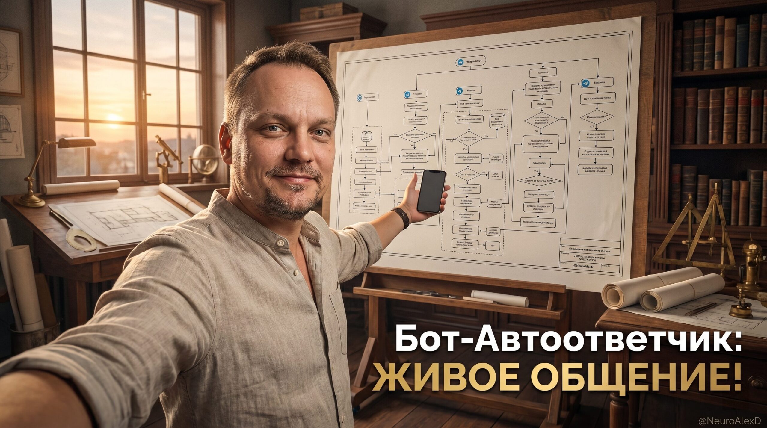 Настройка бота автоответчика в Телеграм для живого общения под ваш бренд