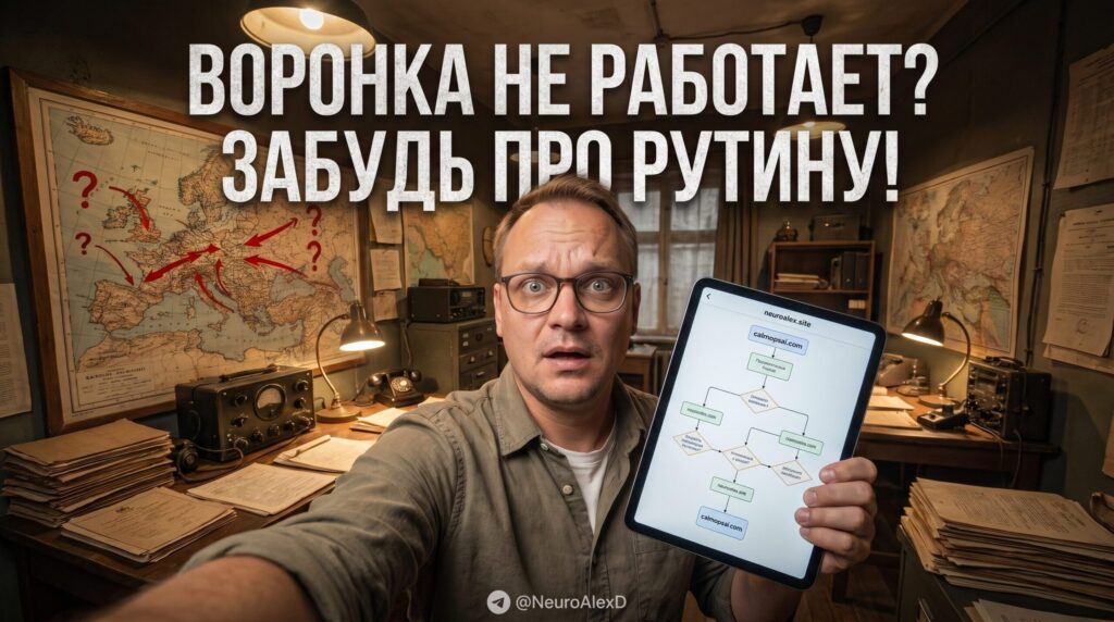 Воронка продаж для читателей блогов на neuroalex.site и calmopsai.com