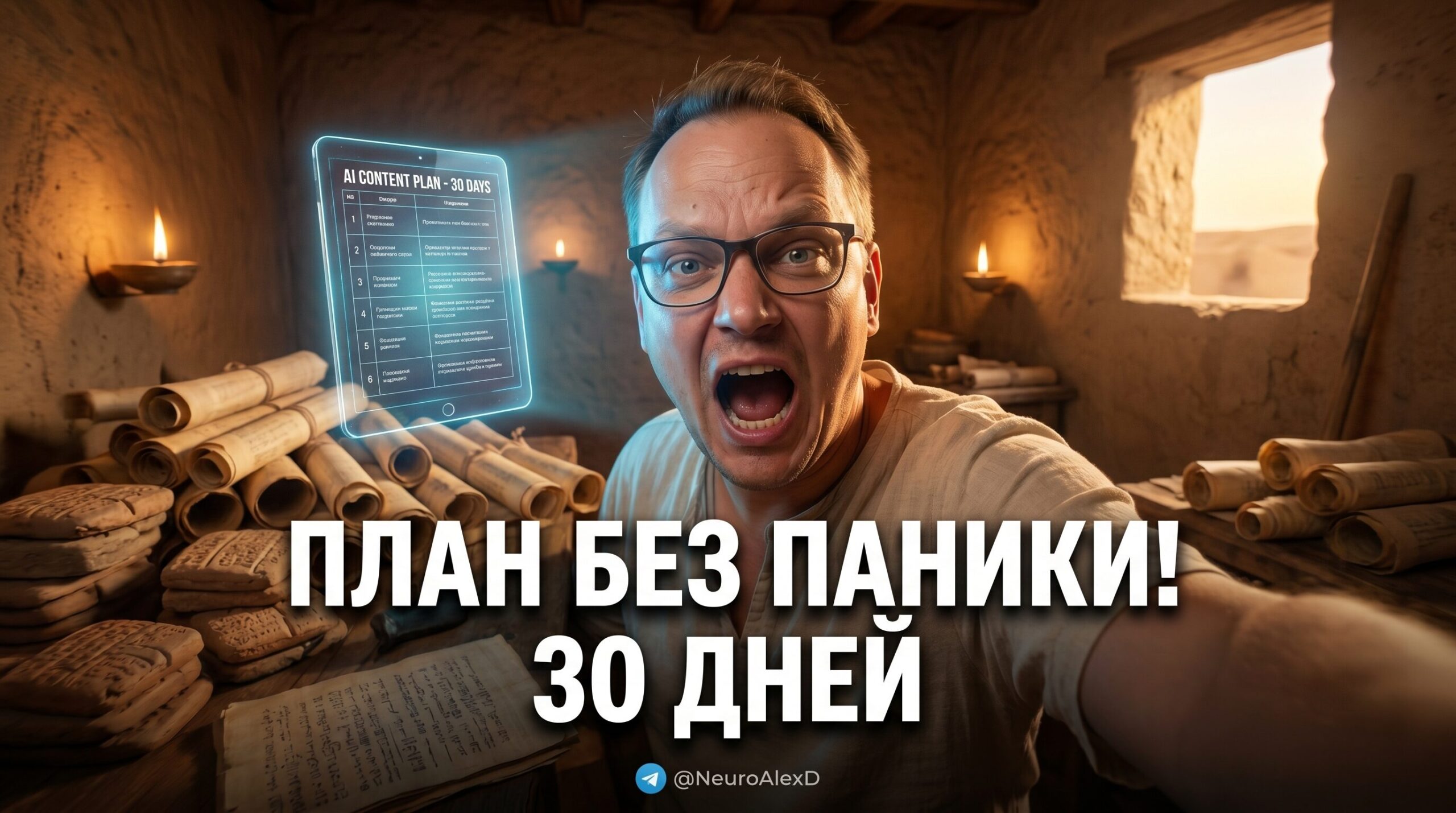 Бесплатный шаблон контент-плана на 30 дней для соцсетей созданный нейросетью
