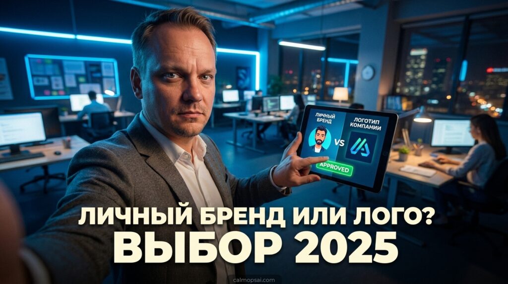 Сравнение личного бренда и логотипа компании для продвижения в 2025 году