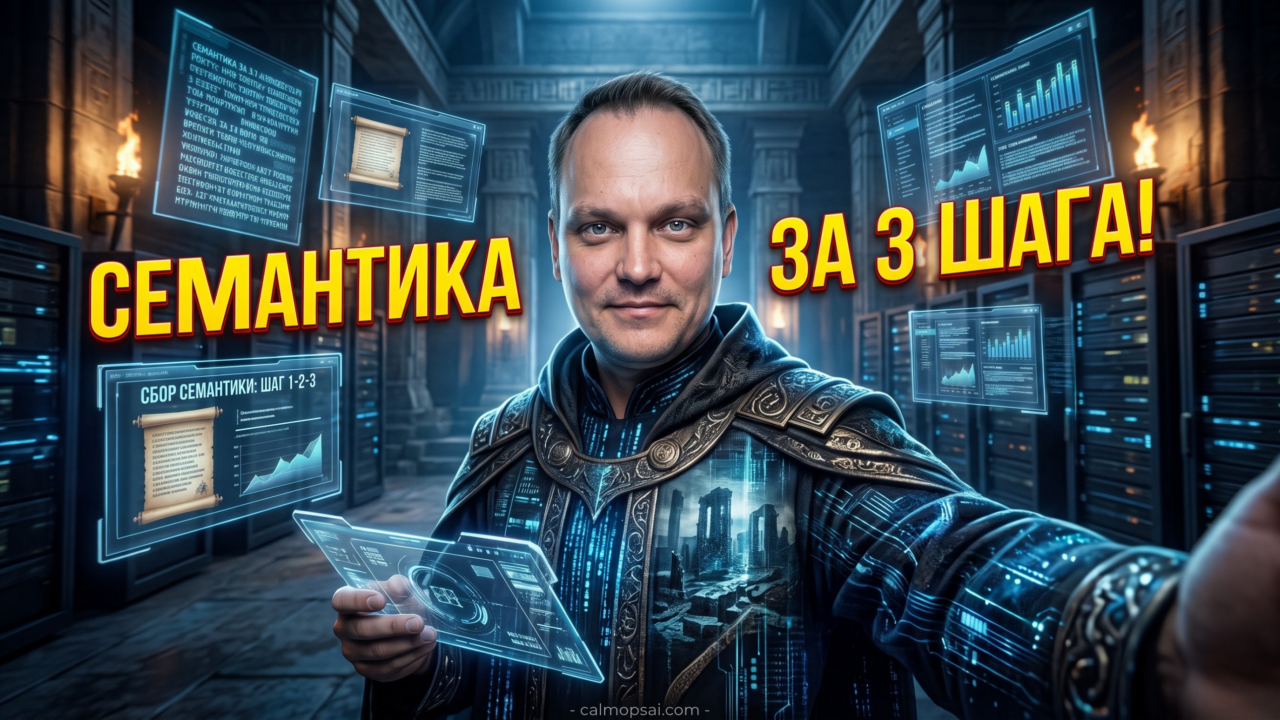 Семантический анализ за три шага