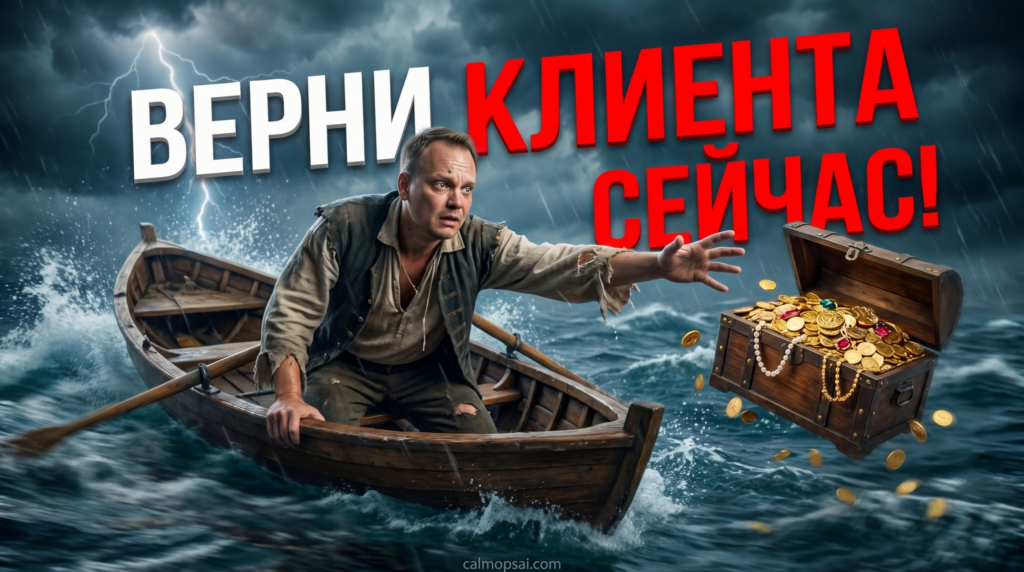 Клиент пропадает после цены