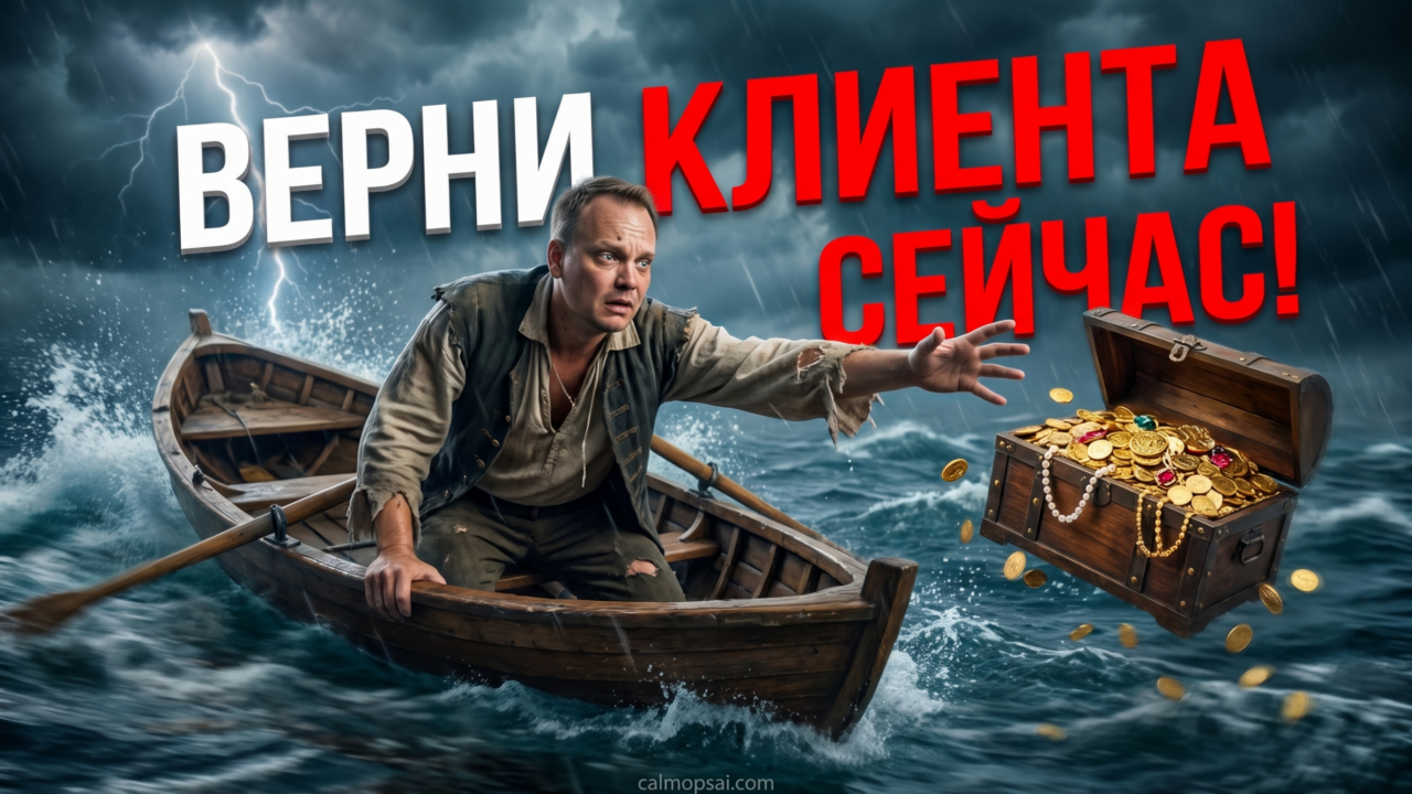 Клиент пропадает после цены