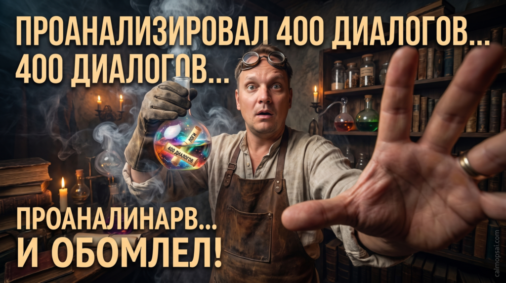 Анализ логов диалогов с живыми людьми для проверки гипотез