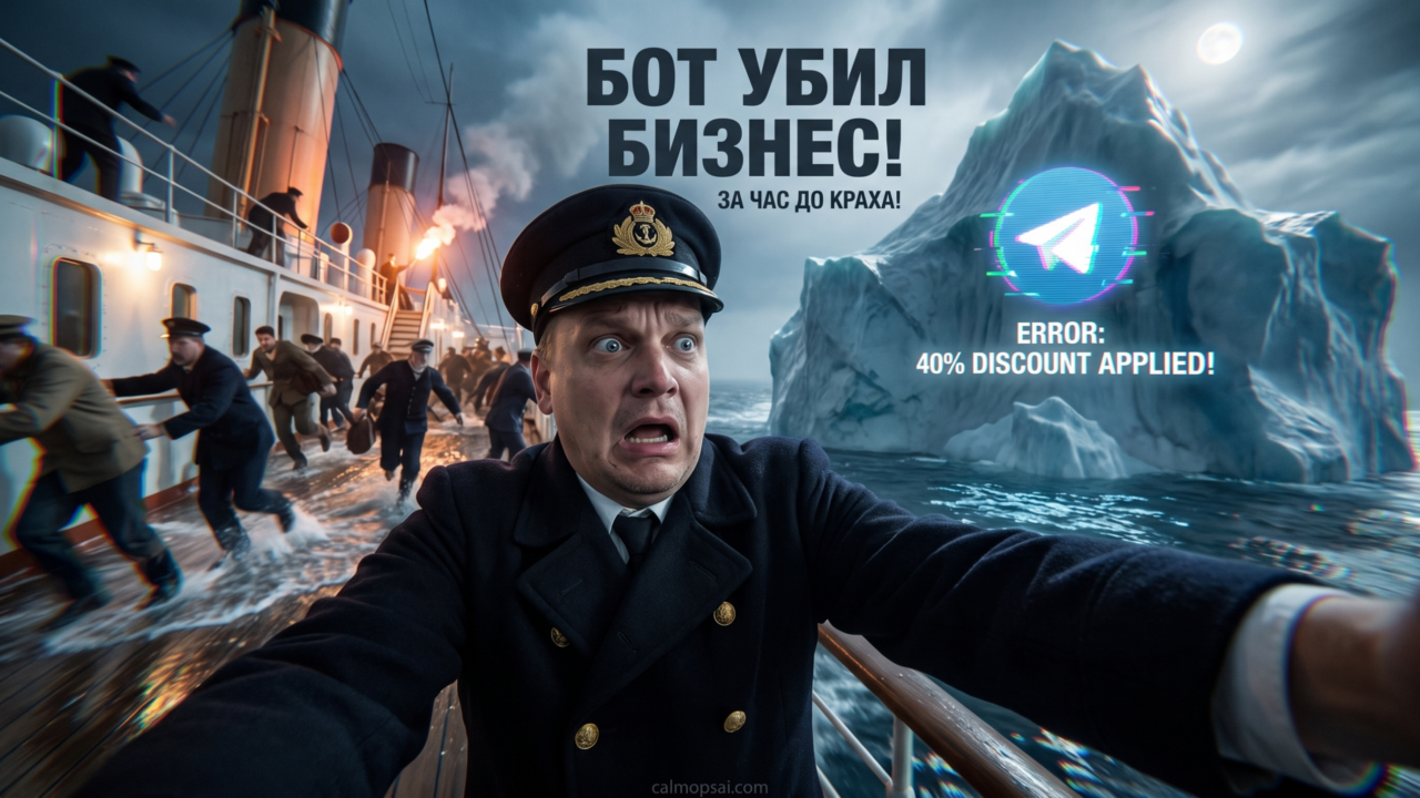 Ошибка Telegram-бота с обещанной скидкой 40%