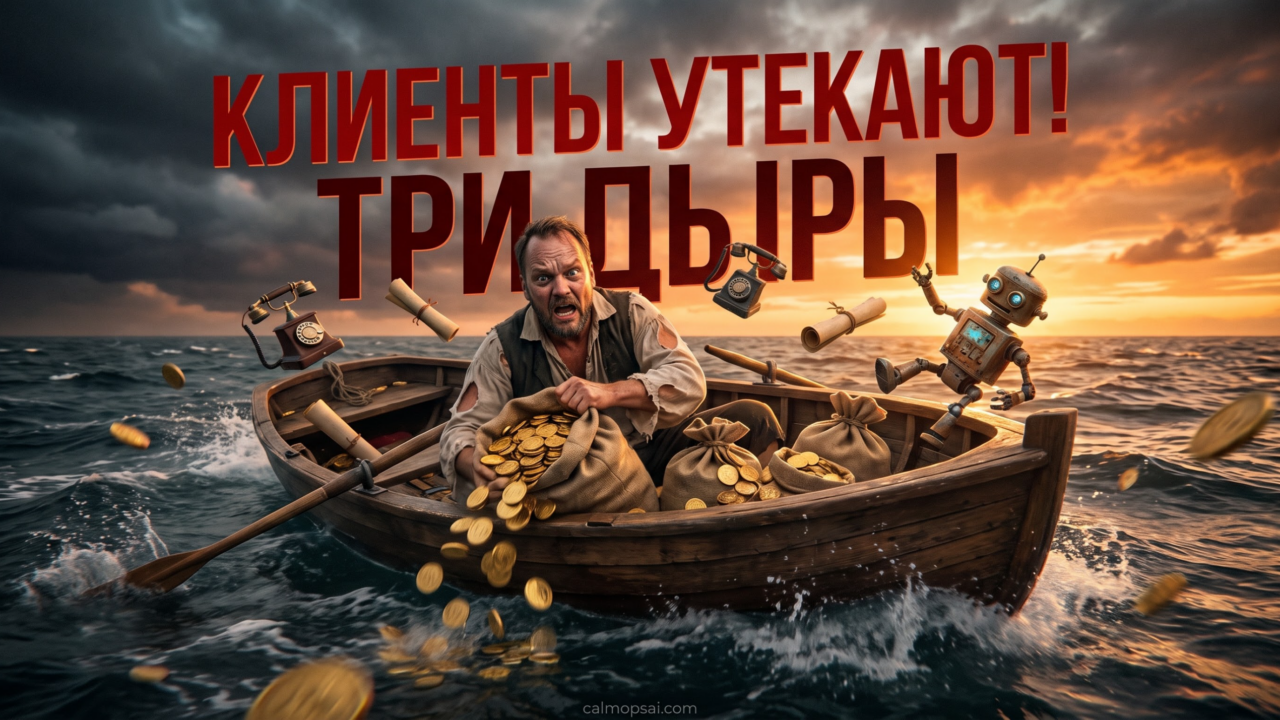 Потеря клиентов между WhatsApp и почтой