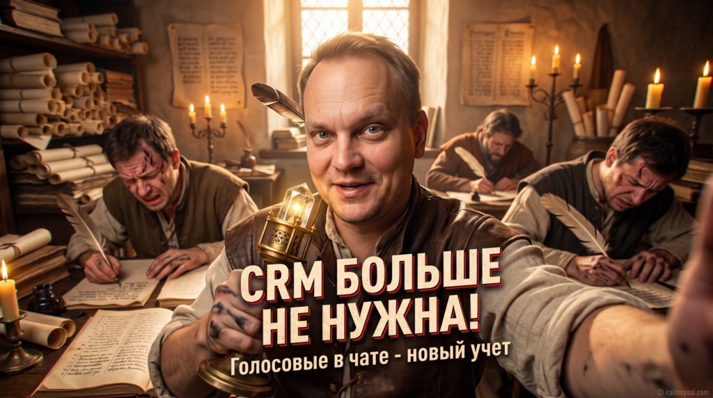 Сервисный учет с голосовыми сообщениями в чате CRM