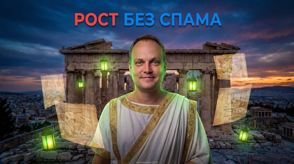 Иллюстрация 5 шагов к росту трафика без спама