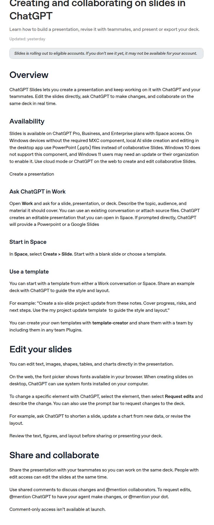 chatgpt-slides-agent-sobiraet-prezentaciyu-official-01 ChatGPT Slides: агент сам собирает презентацию к встрече — почему ради одного комментария коллегам открывают ПОЛНУЮ ПРАВКУ, а на части компьютеров выдают ОБЫЧНЫЙ файл