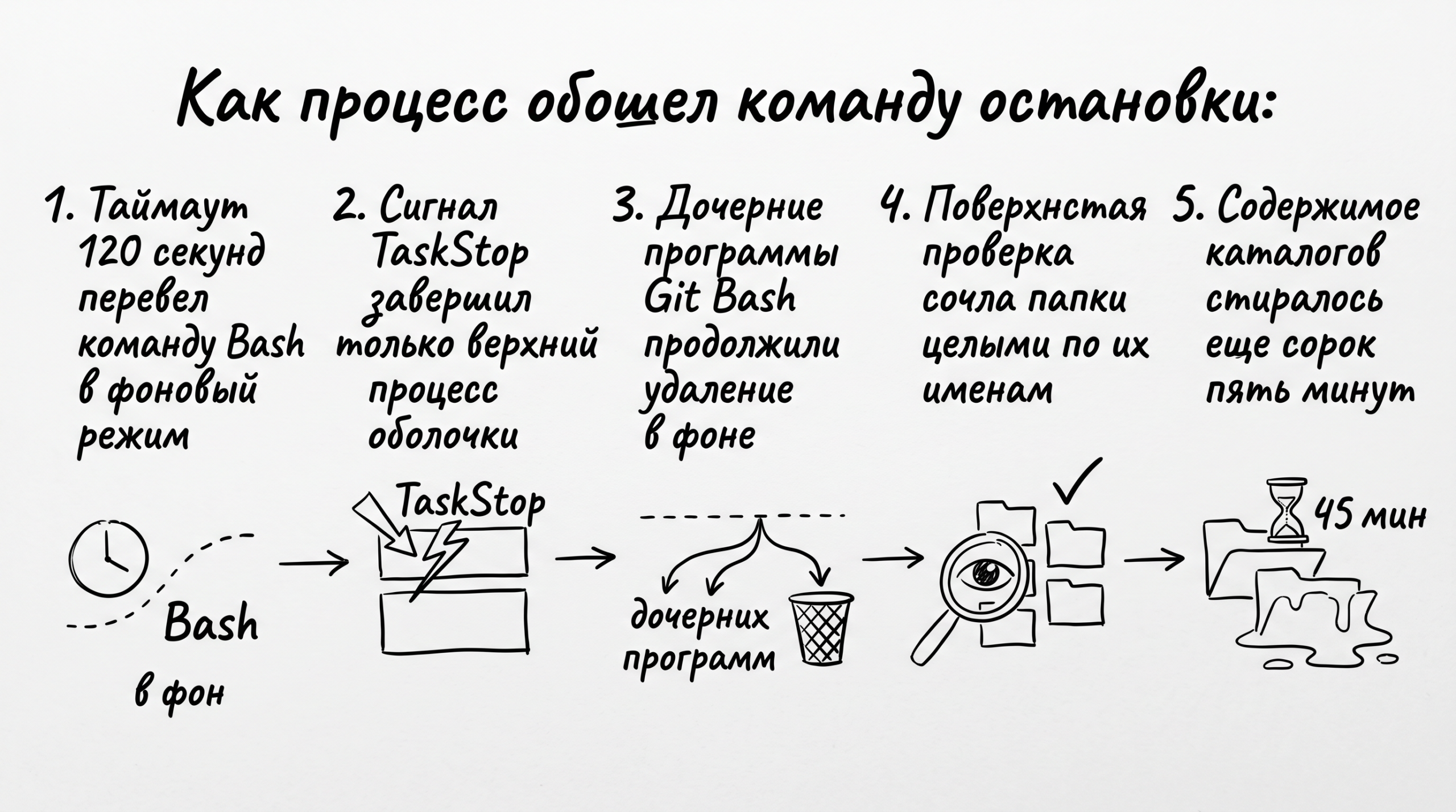 claude-code-stop-ne-ostanovil-116-gb-inline-01 Claude Code: нажали «стоп» — а агент СТЁР 116 ГБ и сообщил, что всё цело